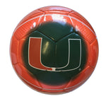 University of Miami Hurricanes Logo Size 5 Soccer Ball