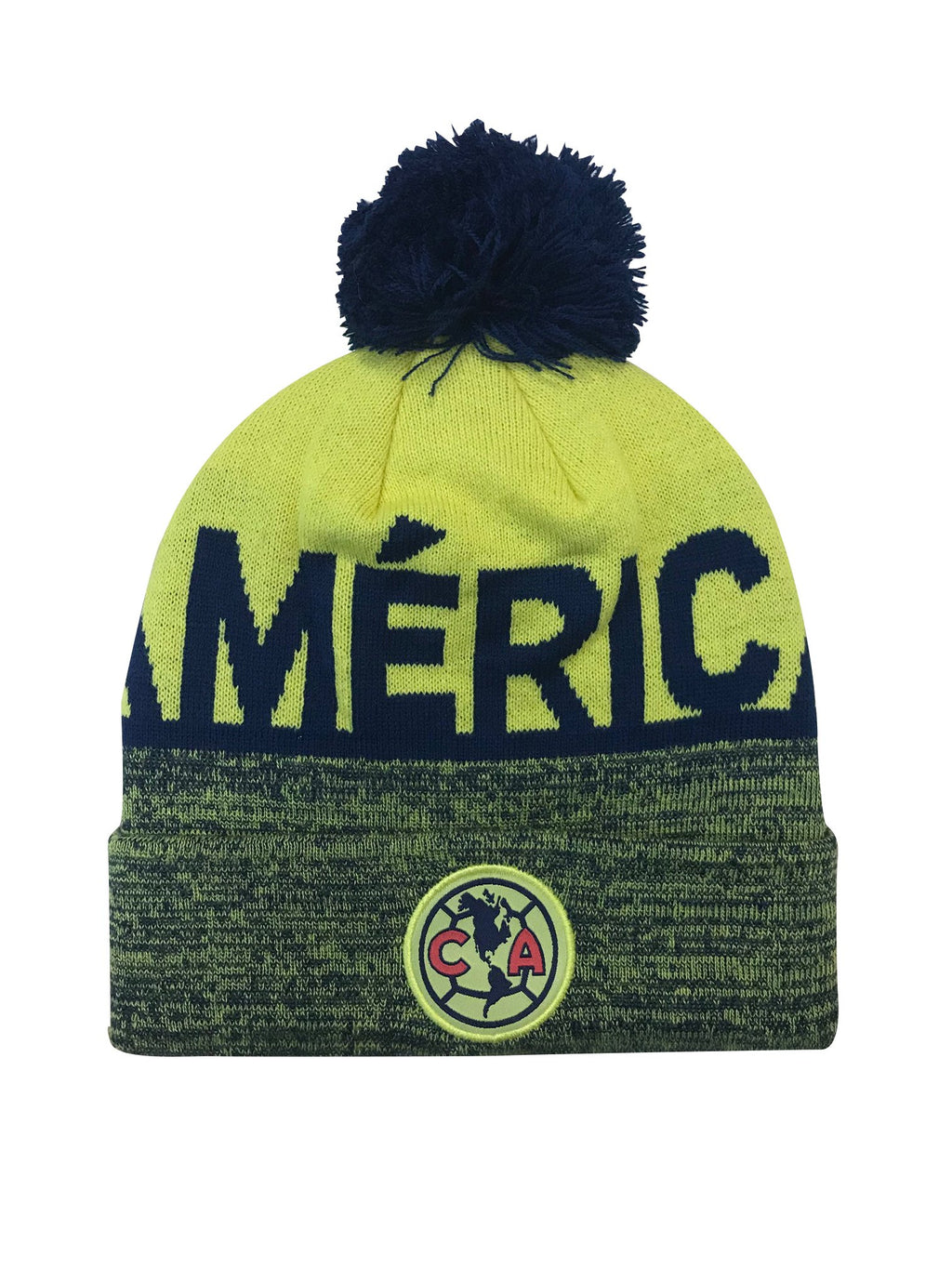 Club America Heathered Cuff Pom Beanie