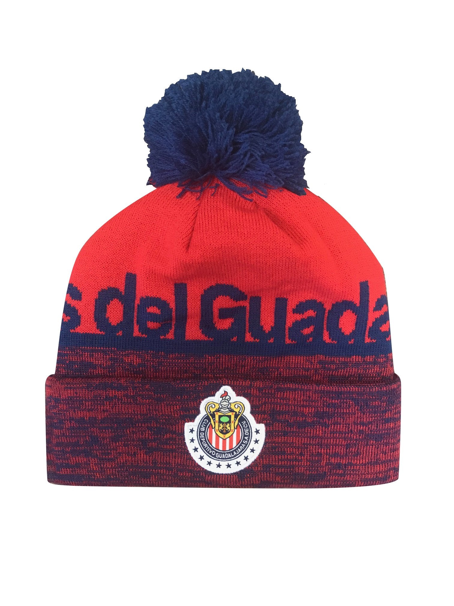 Chivas Heathered Cuff Pom Beanie