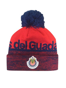 Chivas Heathered Cuff Pom Beanie