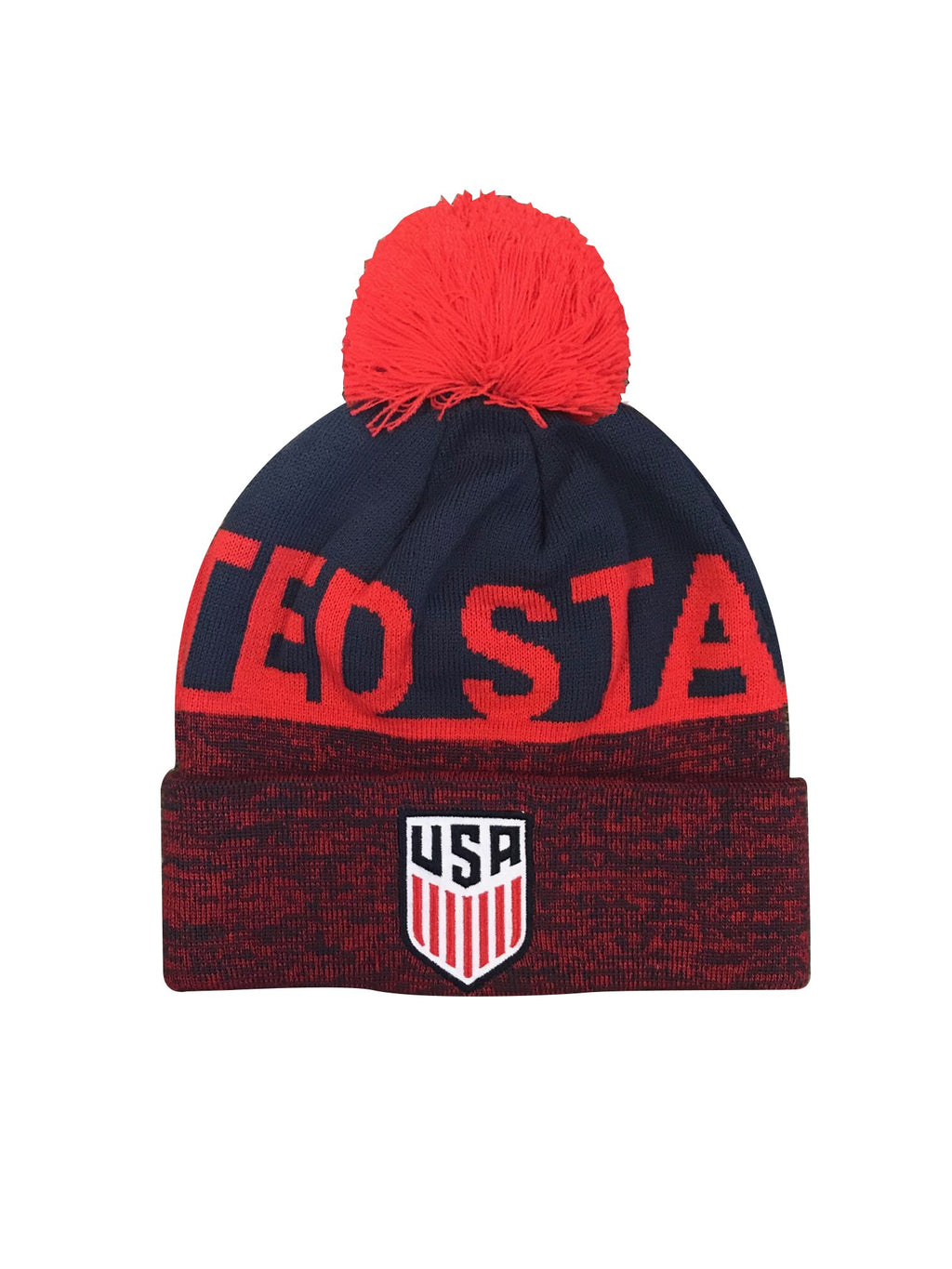 U.S. Soccer Heathered Cuff Pom Beanie