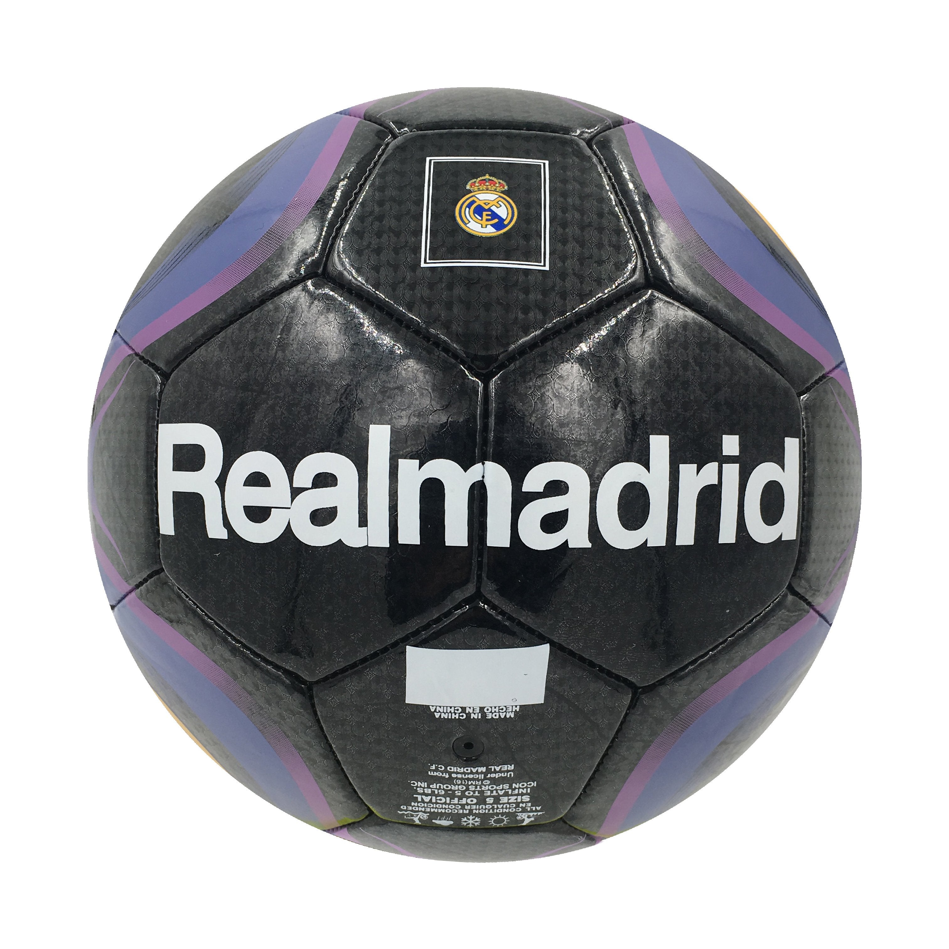 Real Madrid Midnight Coined Size 5 Soccer Ball